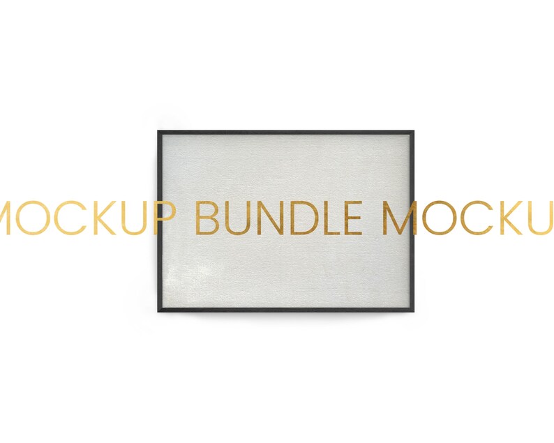 A2 Digital Instant Download JPG Rectangle Digital Mockup #25 4 Mockup Frames Bundle A3 A4 Mockup Wood Black Picture Frame Gallery PSD