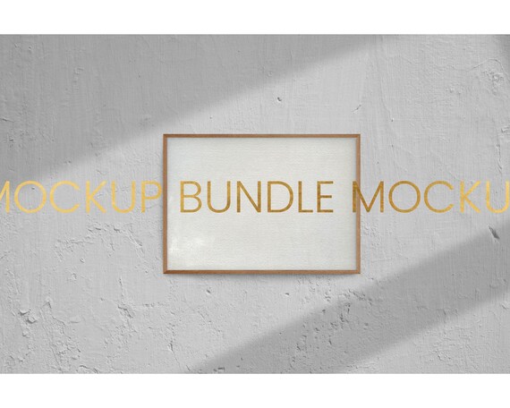 A2 Digital Instant Download JPG Rectangle Digital Mockup #25 4 Mockup Frames Bundle A3 A4 Mockup Wood Black Picture Frame Gallery PSD