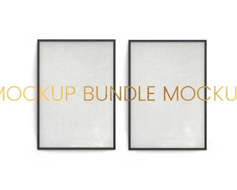 A2 Digital Instant Download JPG Rectangle Digital Mockup #25 4 Mockup Frames Bundle A3 A4 Mockup Wood Black Picture Frame Gallery PSD