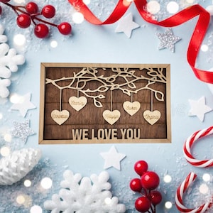 Custom Family Tree Sign - gift for Friends and Family