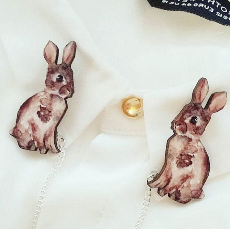 Bunny Rabbit Collar Clips