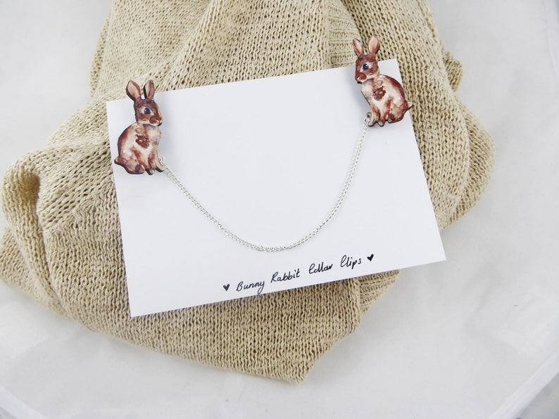 Bunny Rabbit Collar Clips