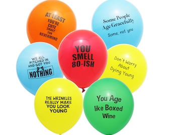 Rude Birthday Balloons: Offensive Party Decorations, 24 Pack