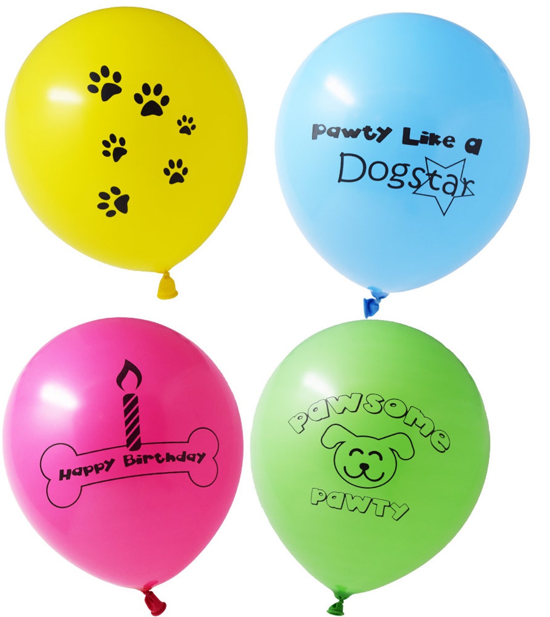 Pawsome Pawty Balloons, dogs birthday decorations, dog balloons, Puppy