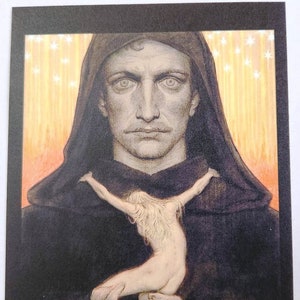 GIORDANO BRUNO. Fibus, Artist. Art Card