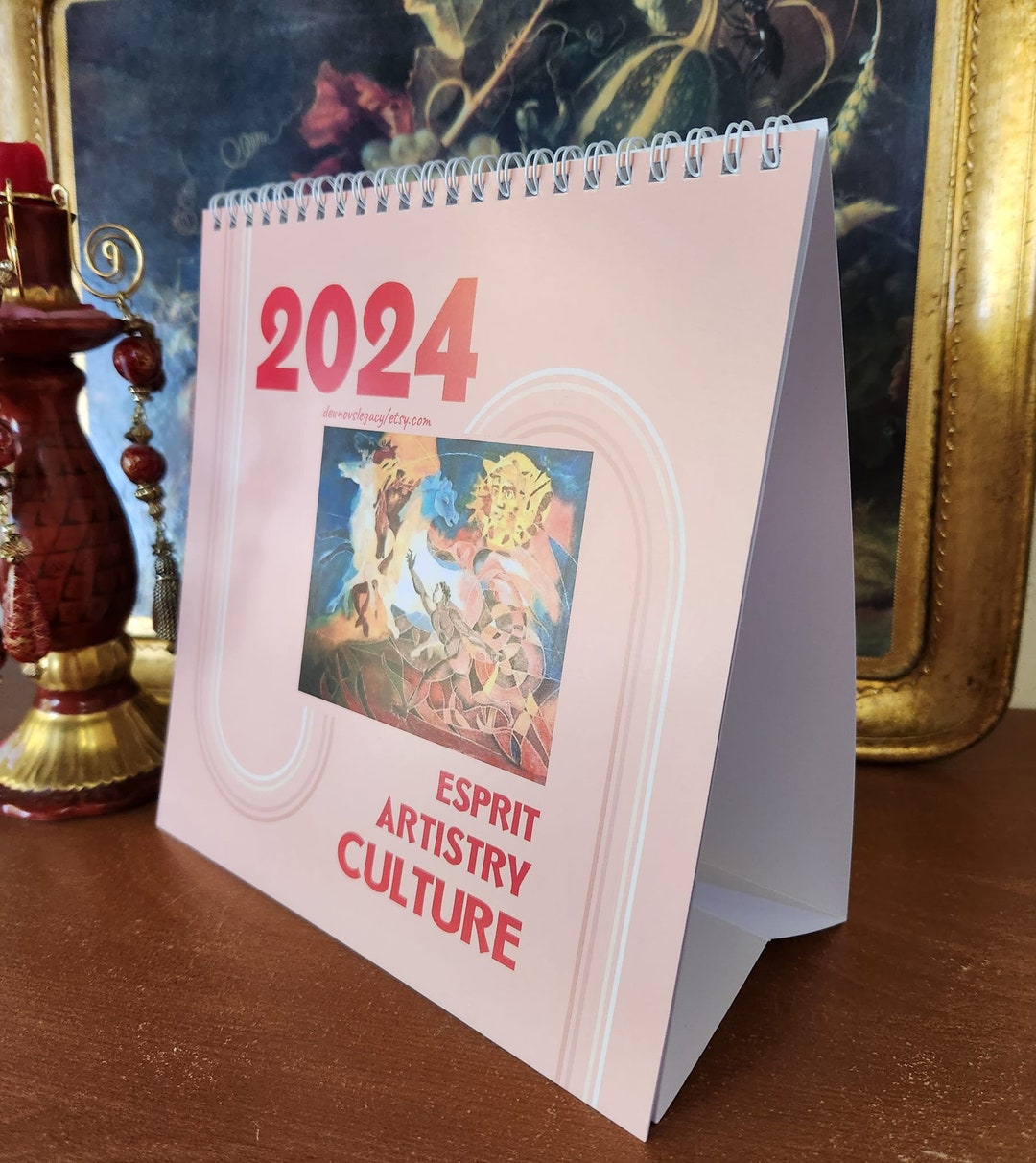 ESPRIT. ARTISTRY. CULTURE. 2024 Desk Calendar. Zheny Pateva Etsy