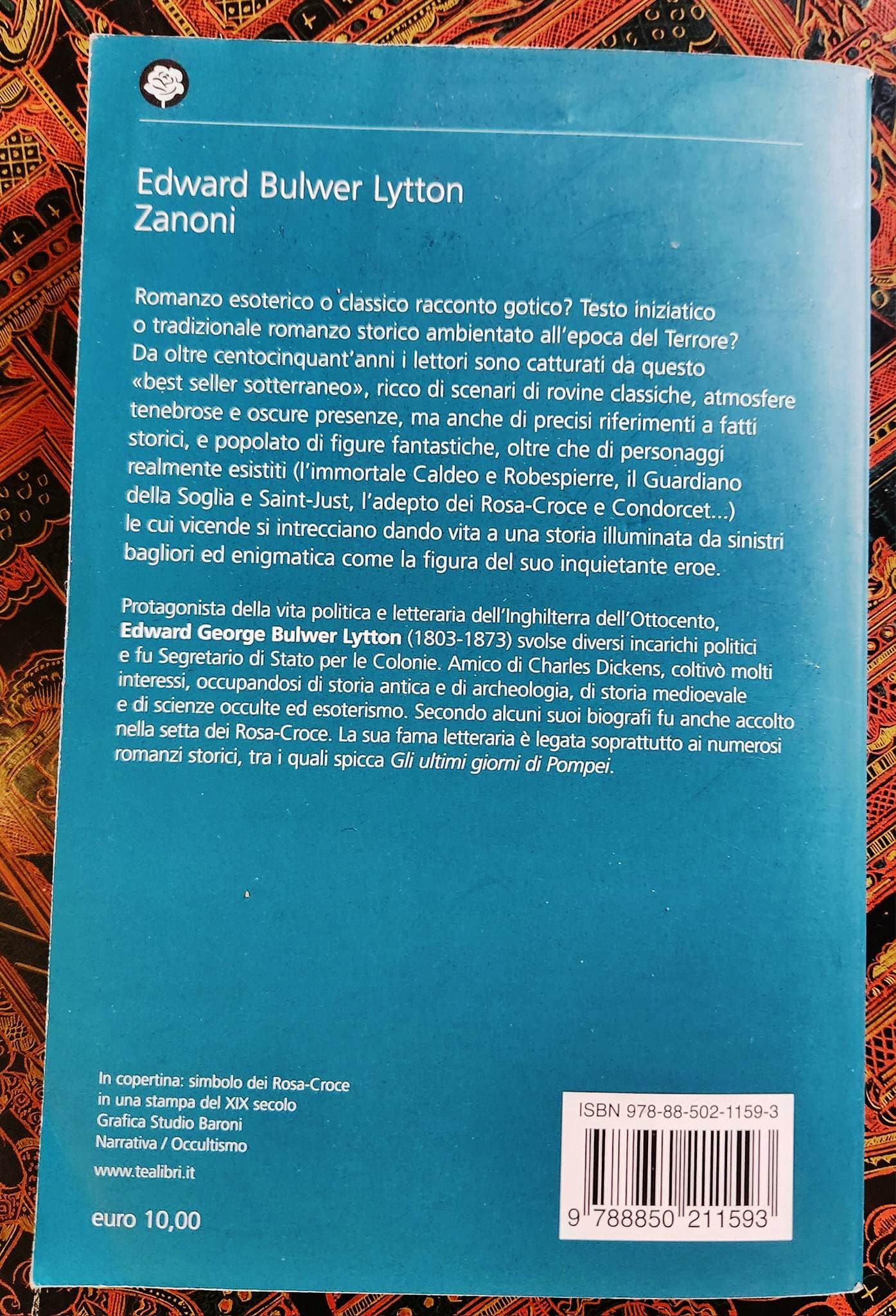 ザノーニ エドワード・ブルワー・リットン著、1991年、イタリア語