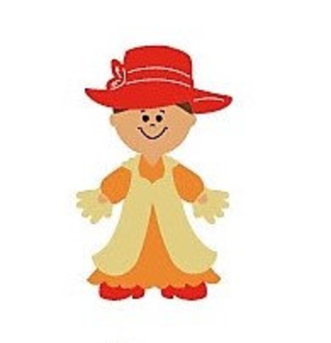 Cricut Die Cut Paper Doll Dress up dress up Girl 1 Etsy