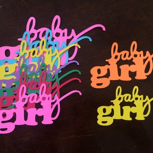 Baby Girl Die Cut, Verfraaiing Cut Out, Scrapbooking Zuur-Vrije Gedrukte Cardstock of Papier