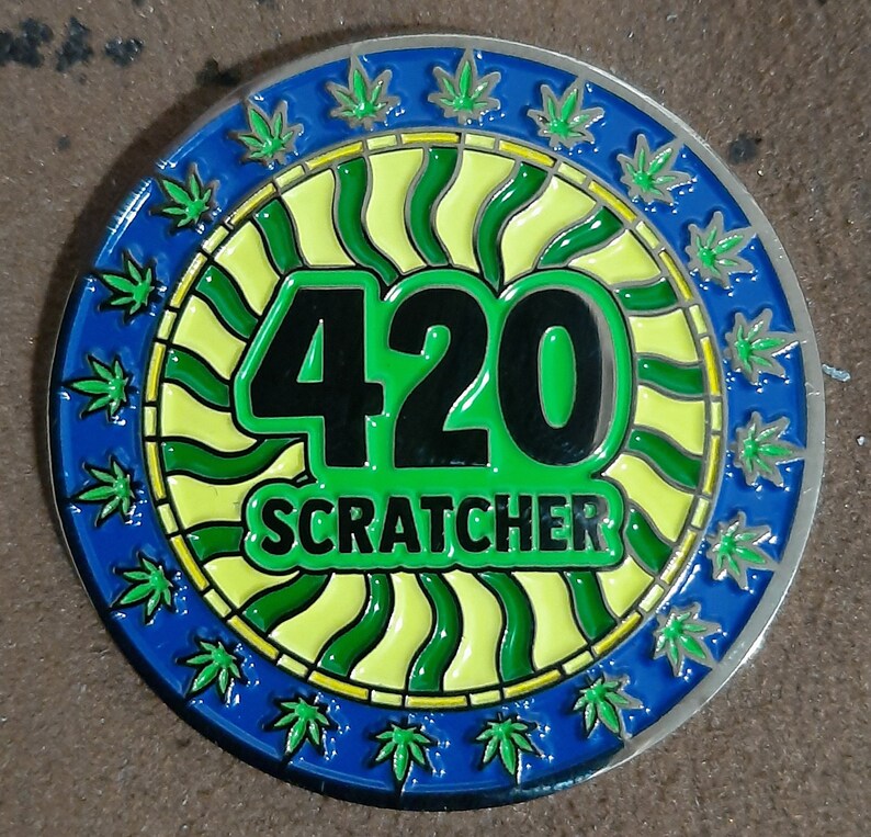 420 Scratcher Coin Lottery Lucky Scratcher Mother's Day Etsy