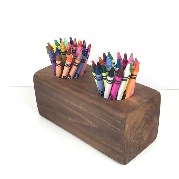 Crayon Holder, Coloring Table Organizer, Crayon Storage, Craft Organizer, Kids Crayon Storage, Kids Birthday Present