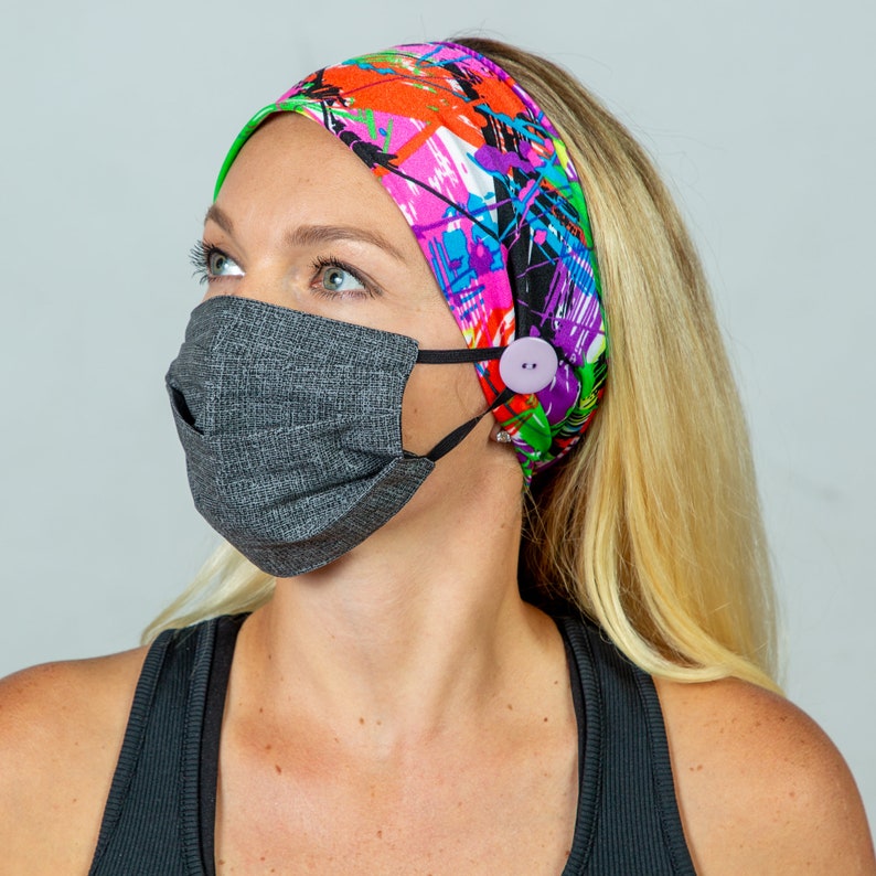 Health Care Worker HeadbandHeadband with Buttons for Face Etsy