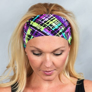 Yoga Headband-Fitness Headband-Running Headband-Workout Headband-Wide Bohemian Headband-Women Headband-Moisture Wicking Headband