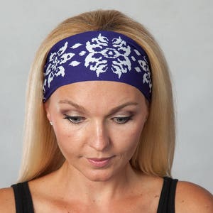 Yoga Headband-Workout Headband-Fitness Headband-Running Headband-Women Headband-Moisture Wicking Headband-Boho Headband-Hair Accessories image 2