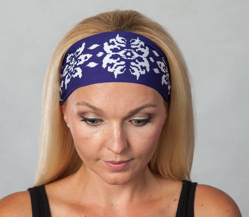 Yoga Headband-Workout Headband-Fitness Headband-Running Headband-Women Headband-Moisture Wicking Headband-Boho Headband-Hair Accessories image 2