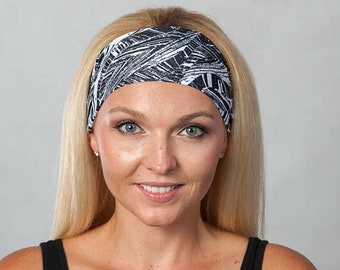 Yoga Headband-Workout Headband-Fitness Headband-Running Headband-Women Headband-Moisture Wicking Headband-Boho Headband-Hair Accessories