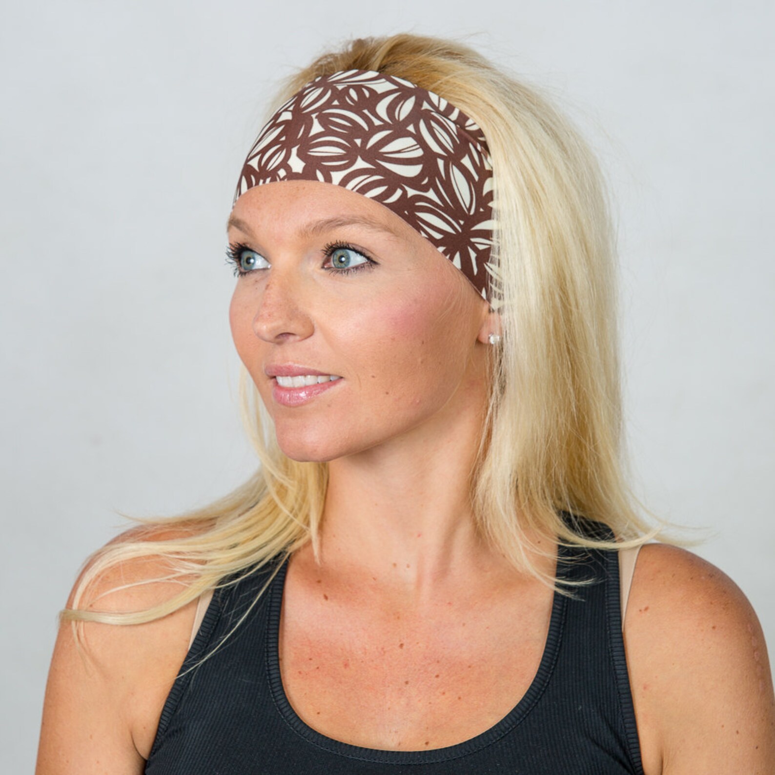 Workout Headbandfitness Headbandbrown Yoga Headbandrunning Etsy
