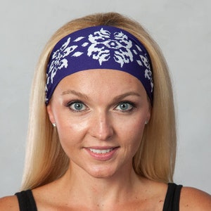 Yoga Headband-Workout Headband-Fitness Headband-Running Headband-Women Headband-Moisture Wicking Headband-Boho Headband-Hair Accessories image 1