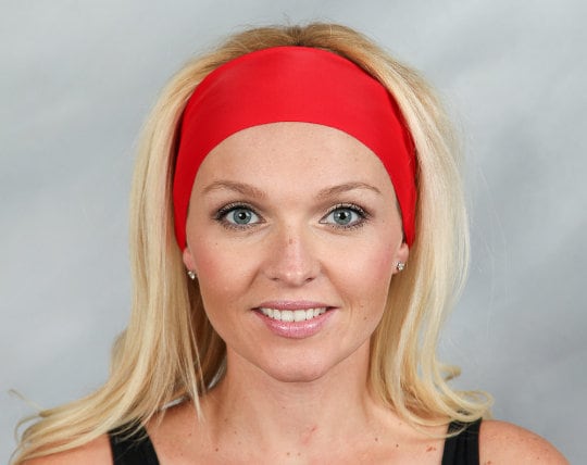 Red Yoga Headband-Running Headband-Red Workout Headband-Fitness Headband-Boho Headband-Fashion Headband-Women Head Wrap -Red Headband