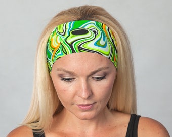 Yoga Headband-Fitness Headband-Running Headband-Workout Headband-Wide Bohemian Headband-Women Headband-Moisture Wicking Headband-Purple