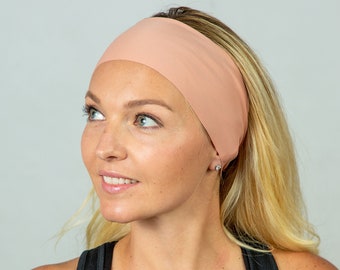 Wide Headband-Blush Pink Yoga Headband-Workout Headband-Running Headband-Fitness Headband-Fashion Headband-Women Head Wrap-Boho Headband