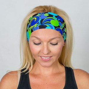 Running Headband-Yoga Headband-Workout Headband-Fitness Headband-Turban Headband-Wicking Headband-No Slip Headband-Spandex Headband-Women