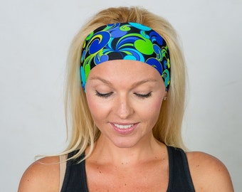 Running Headband-Yoga Headband-Workout Headband-Fitness Headband-Turban Headband-Wicking Headband-No Slip Headband-Spandex Headband-Women