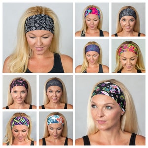 Headbands-Buy 5 get 1 free RANDOM headband-Fitness Headband for Workout-Running-Walking-Fashion Headband-Head Wrap-Wide Headband