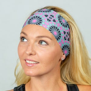 Workout Headband Womens Headband Running Headband Yoga Headband Boho Wide Headband No Slip Headband Wide Head Wrap Wicking Headband
