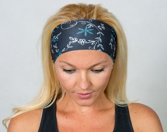 Yoga Headband-Workout Headband-Running Headband-Fitness Headband-Bandana Headband-Fashion Headband-Women Head Wrap-Wide Headband-Floral