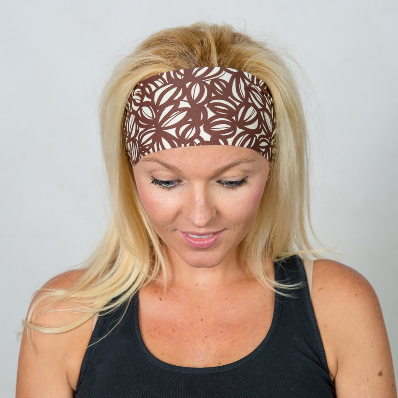 Workout Headbandfitness Headbandbrown Yoga Headbandrunning Etsy