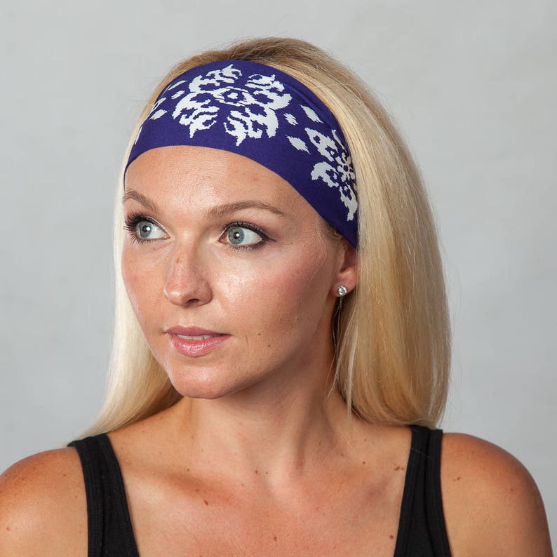 Yoga Headband-Workout Headband-Fitness Headband-Running Headband-Women Headband-Moisture Wicking Headband-Boho Headband-Hair Accessories image 5