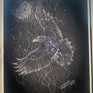 Crow Art Print - Raven Art Print - Originally Art