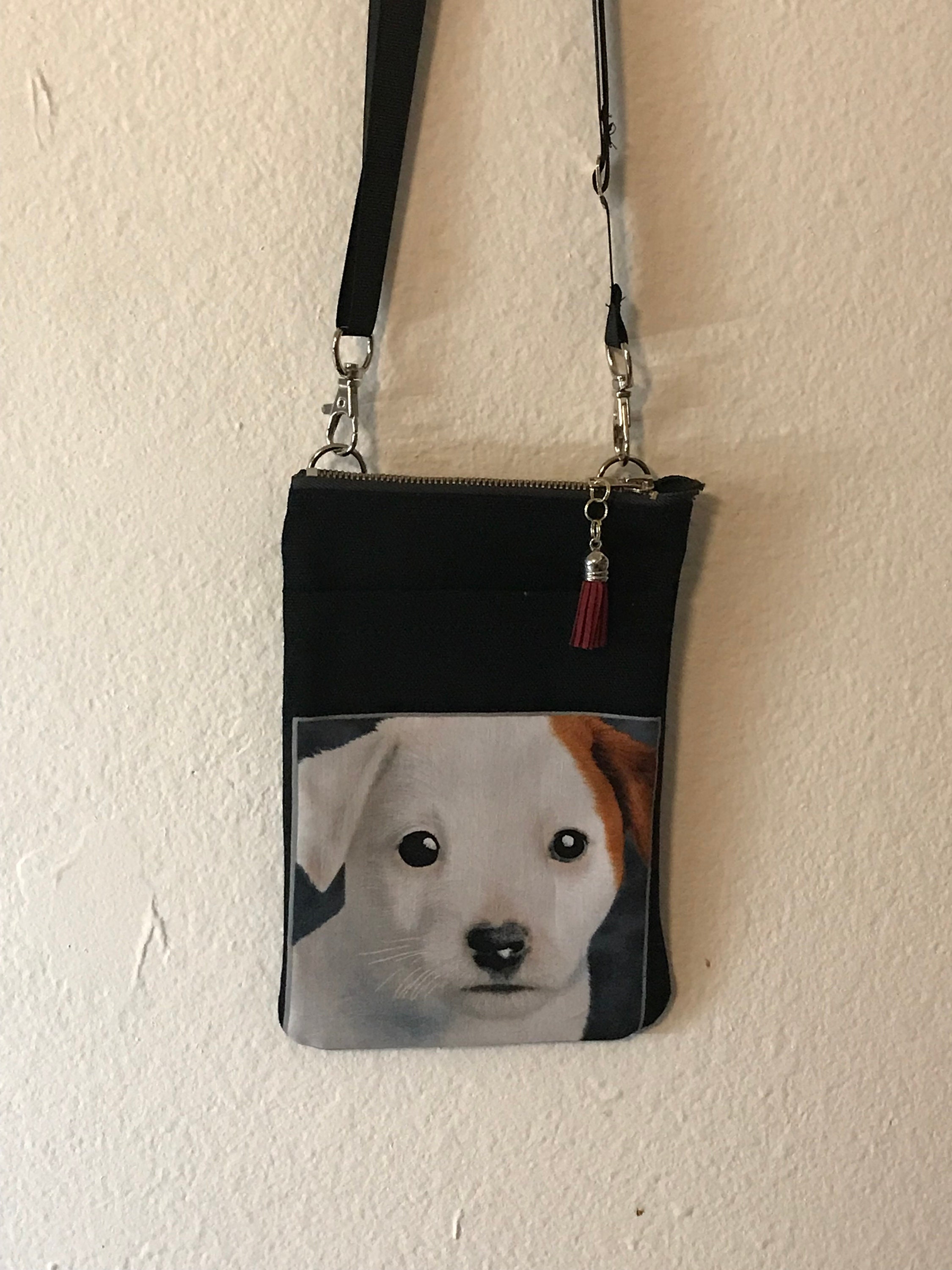 Crossbody Dog Bag With Front Pocket Etsy