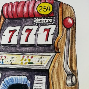 Old Slot Machine - Art Print
