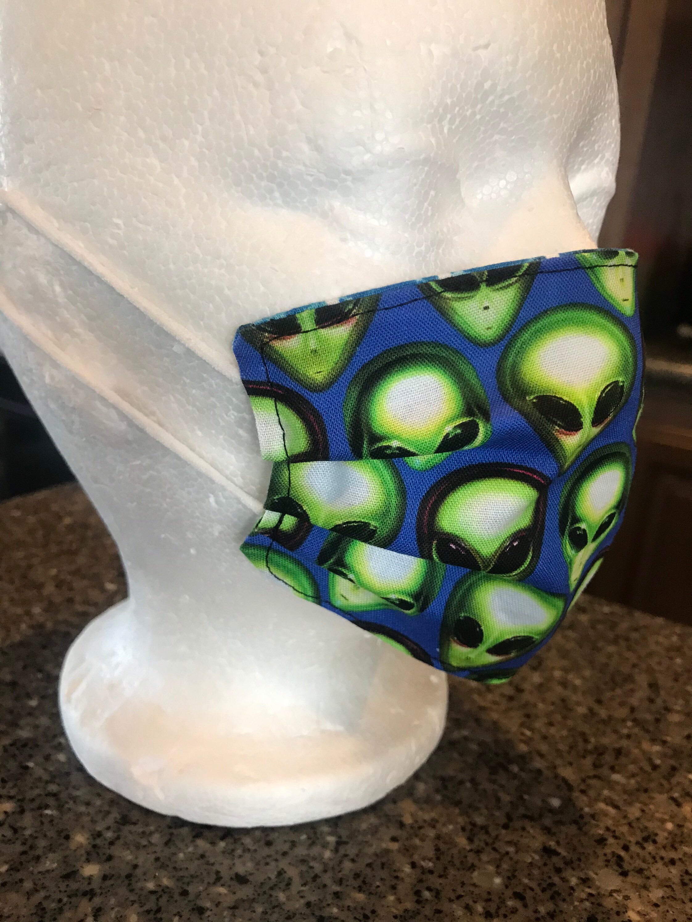 3D Alien Bandana Mit Ohrbügel - UV-Schutz Maske Für Motorrad & Outdoor