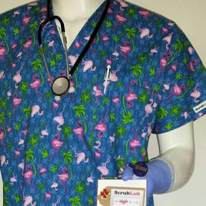 Flamingo scrub top online