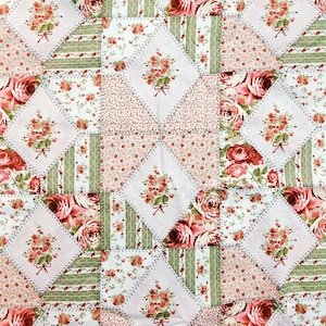 FABRIC Vintage Cheater quilt patches Paisley Blender 100 % cotton FQ Yd craft I Spy easy quilt gifts charms pillowcases aprons placemats