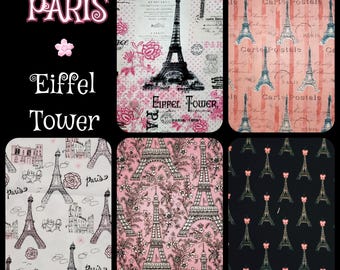 Stoffen Eiffeltoren Parijs Frankrijk door FQ 1/2 yd zachte 100% katoenen quilts couture ambachten kinderkussen kleding linnengoed lampenkap decor schort