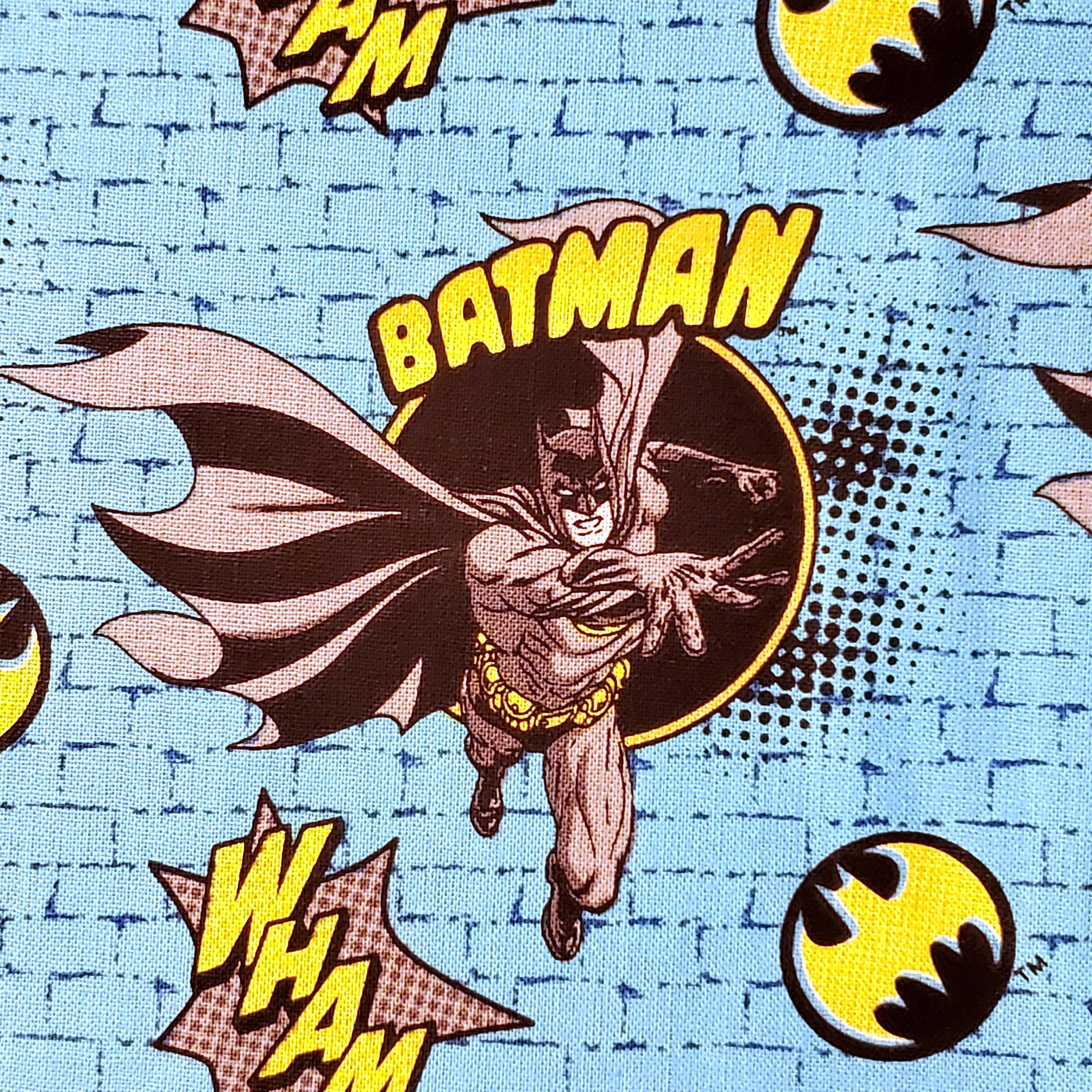 BATMAN Fabrics Joker Quilting Cotton Wham Whack Kaboom Scrub Top