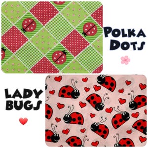 Fabric Love Lady Bugs/Beetles Red& Black 100% cotton FQ/Yd/ 1/2 Yd ideal for quilts pillows decor apron planters kids crafts tote bags cases