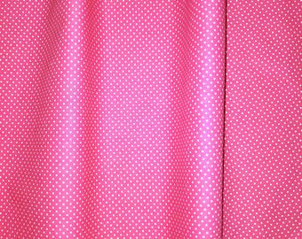 Barbie Fuchsia Fabric Mini dot  smooth cotton quilting crafts 1/2 yd/ FQ/Yd perfect for Barbie crafts quilts, doll clothes, crafts, bows