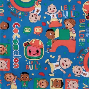 Fabric CocoMelon JJ Cody Nina by 1/2 yd Fq Quilting 100% Cotton HTF crafts DIY  baby blanket bows stocking stuffers scrunchies embroidery