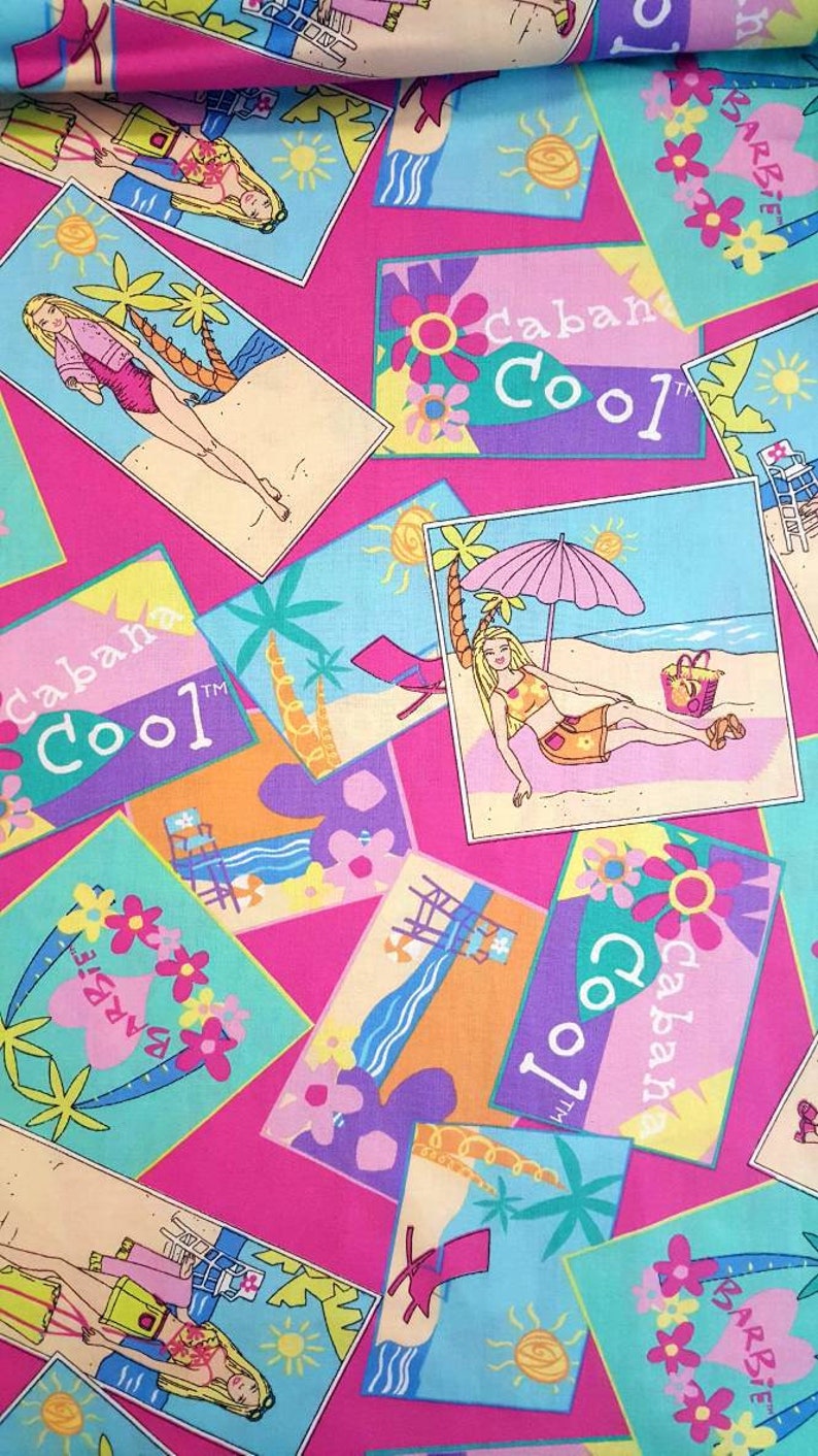vintage barbie fabric