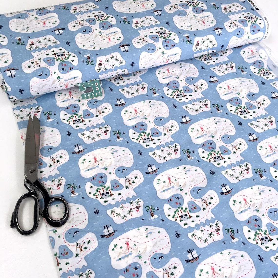 Scrub Tops Skull Island Pirate World Travel Custom V Neck Relaxed Fit