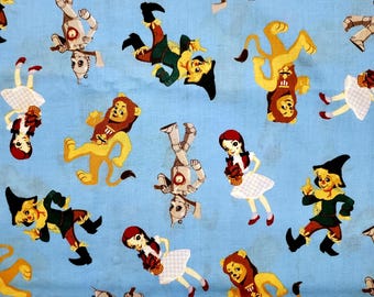 RARE Fabric VINTAGE Treasures Michael Miller 100% quilting cotton Bugs Tweety Nemo Oz Sesame St appliques  1/4 - 1/2 yard FQ 5&quot;x 5&quot; squares