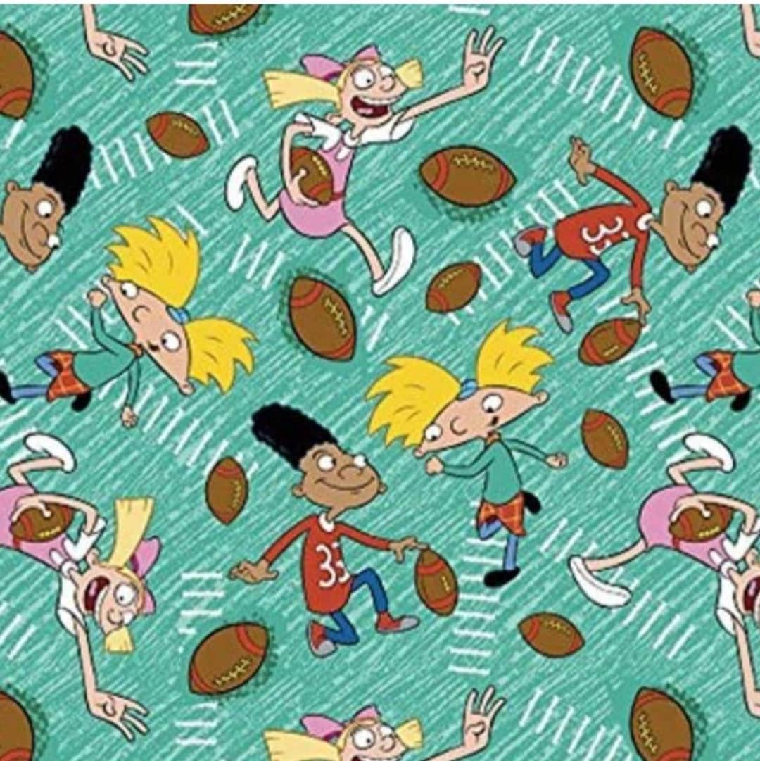Scrub Tops Vintage Move It Football Head Hey Arnold Helga Gerald