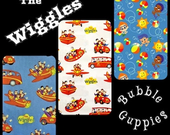 Fabrics The Wiggles Big Red Car or Bubble Guppies 100% Cotton Quilt by Yard/half yard/FQ crafts scrubtop/caps childrens clothes rompers HTF