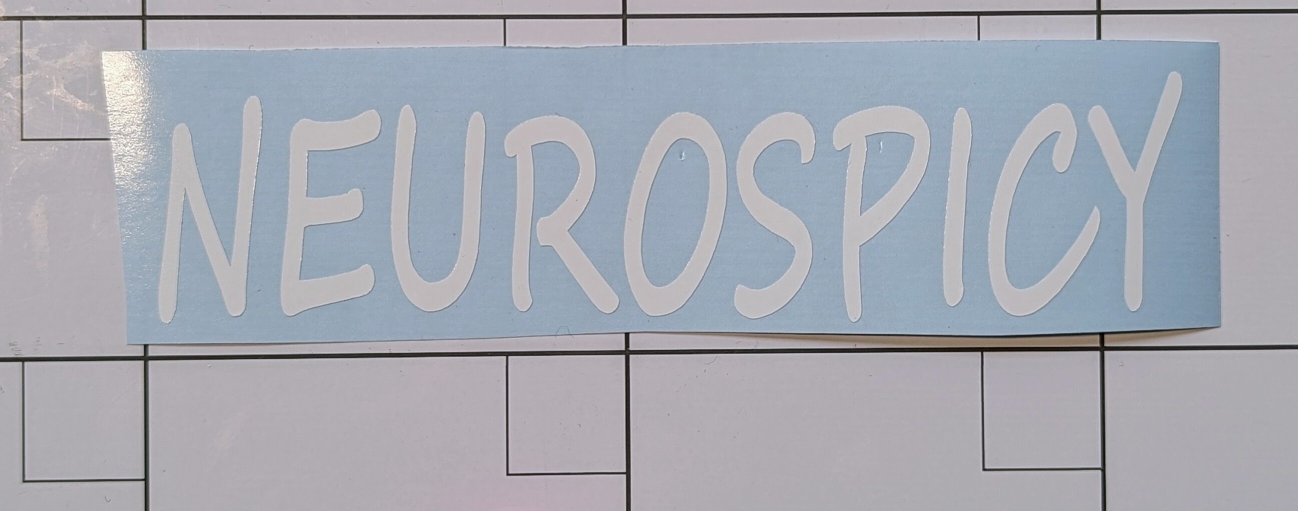 Neurospicy Decal Tumbler Laptop Car Window Cup Decal Etsy