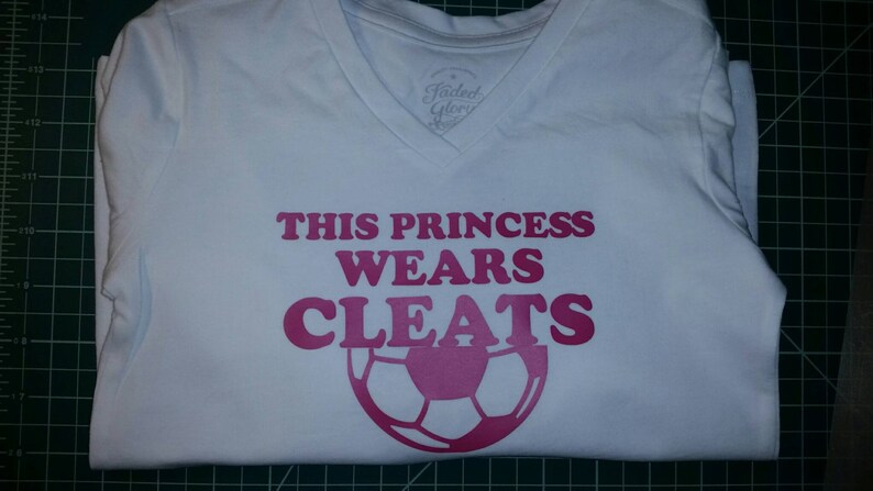 This princess wears cleats Soccer Shirt - girls soccer shirt - soccer gift image 3